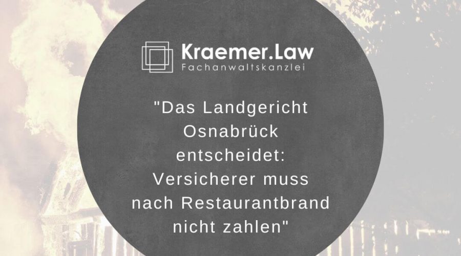 11Restaurantbrand: Versicherer muss nicht zahlen